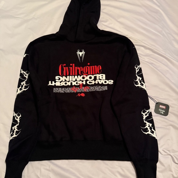 Civil Regime x Spiderman Blooming Through Chaos Hoodie Men’s Sizes - Picture 3 of 4
